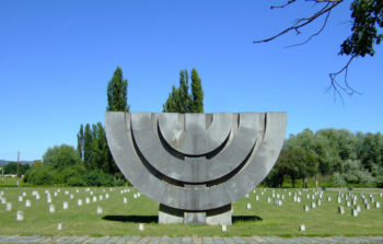 memorial statue of a menorah