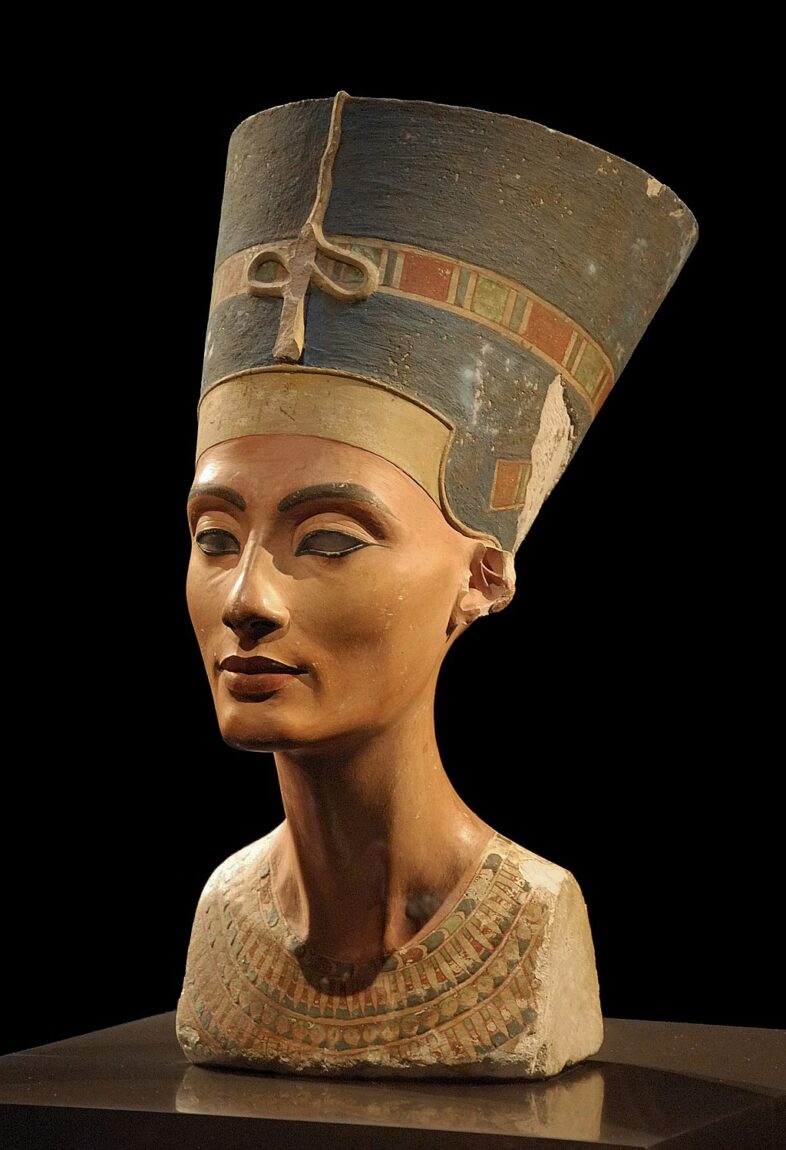 Bust of Queen Nefertiti at Neues Museum Berlin
