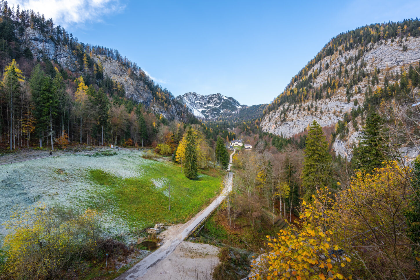 A high mountain valley near Hallstatt, Austria