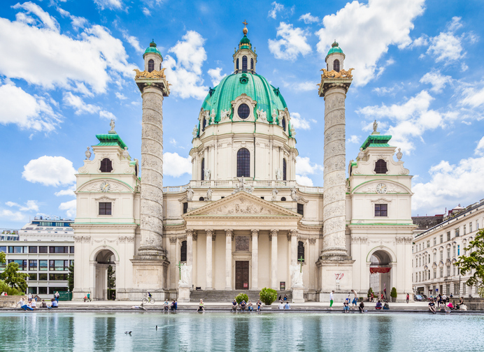 Karlsplatz, Karlskirche, Vienna Austria