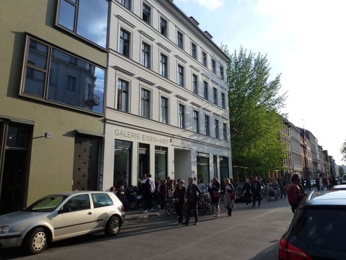 An art gallery on a sunny street in Berlin